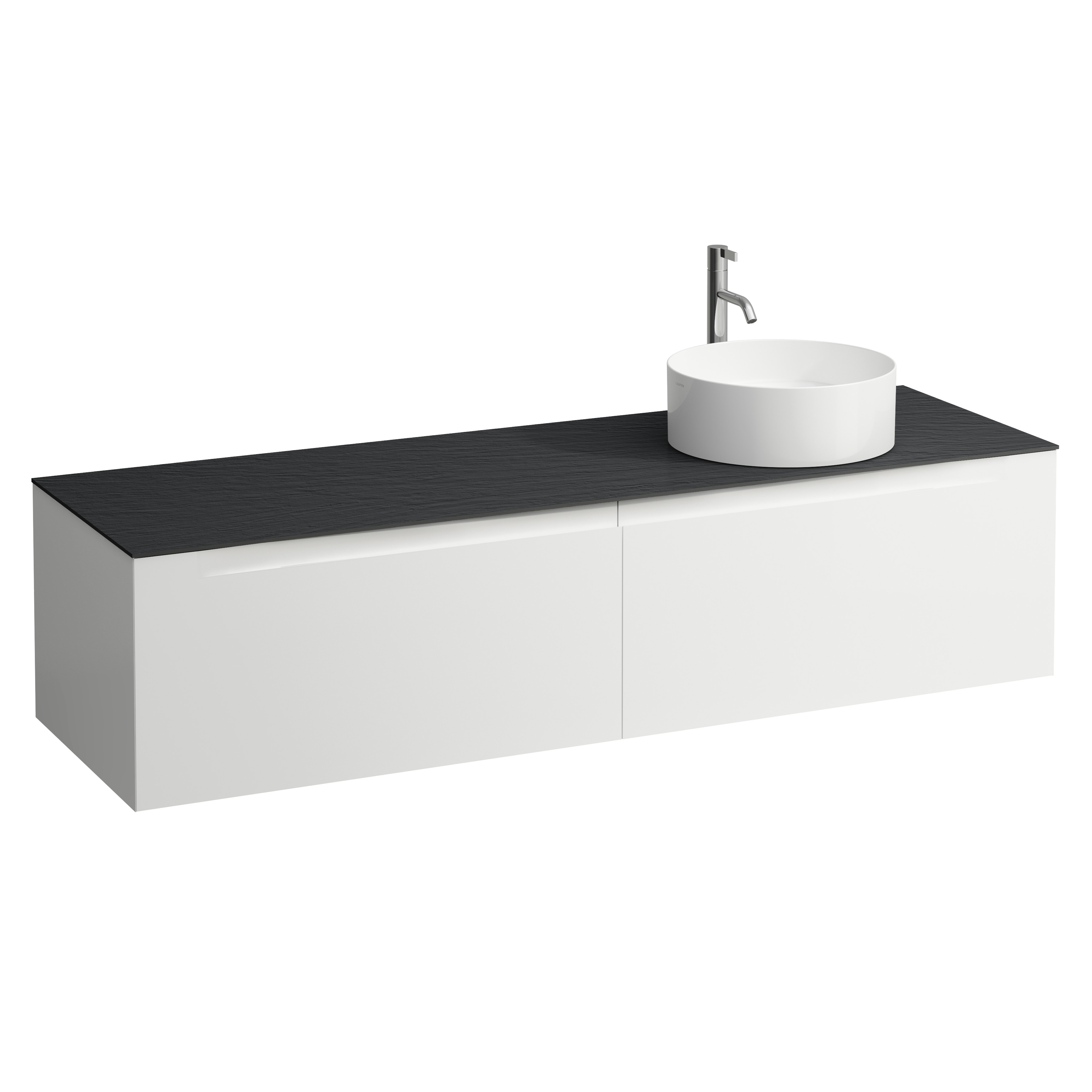Arun 1600 2t avec découpe à dte plan ardesia nera percé 1t multicolour