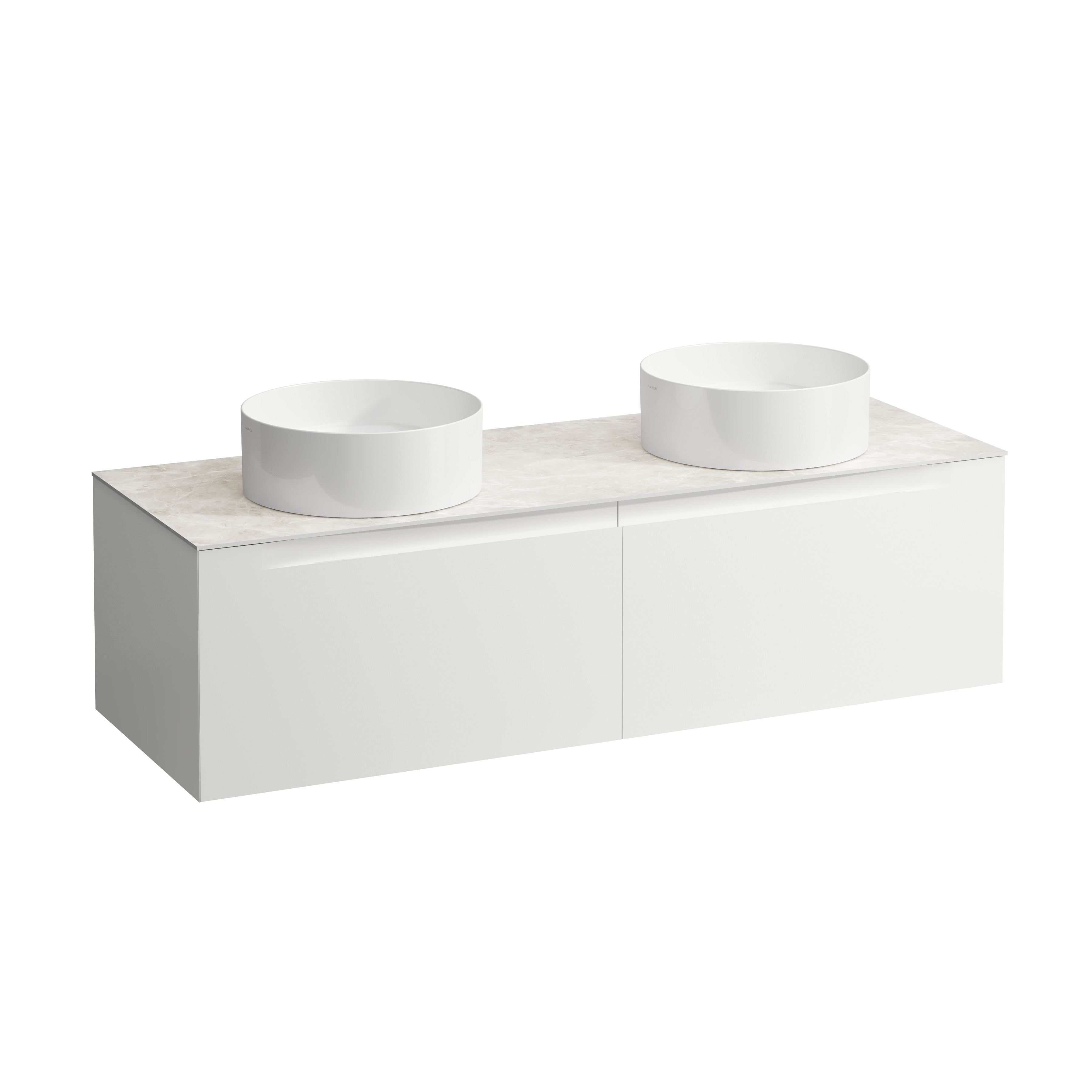 Arun 1400 2t avec découpe à gche et à dte plan botticino crema multicolour
