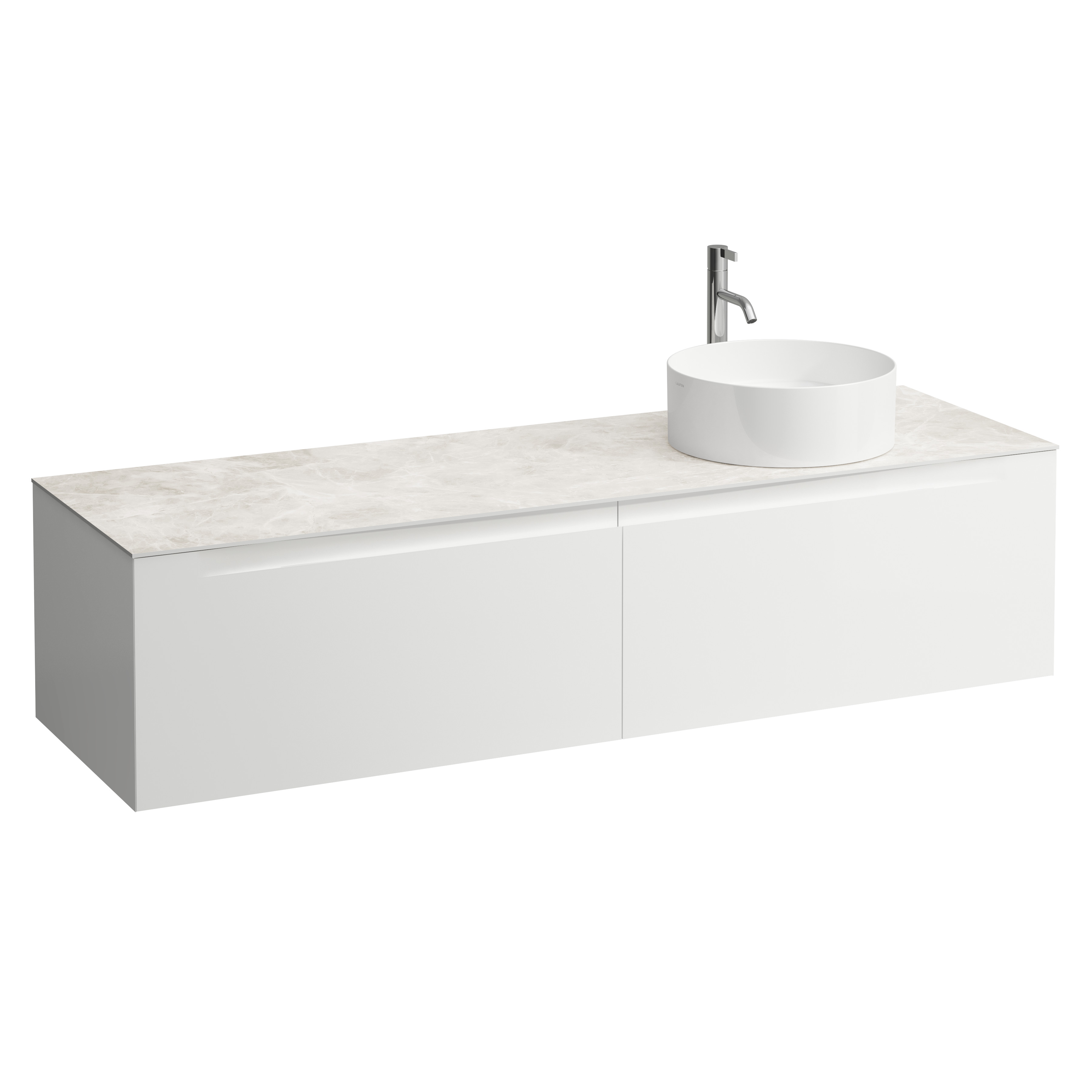 Arun 1600 2t avec découpe à dte plan botticino crema percé 1t multicolour