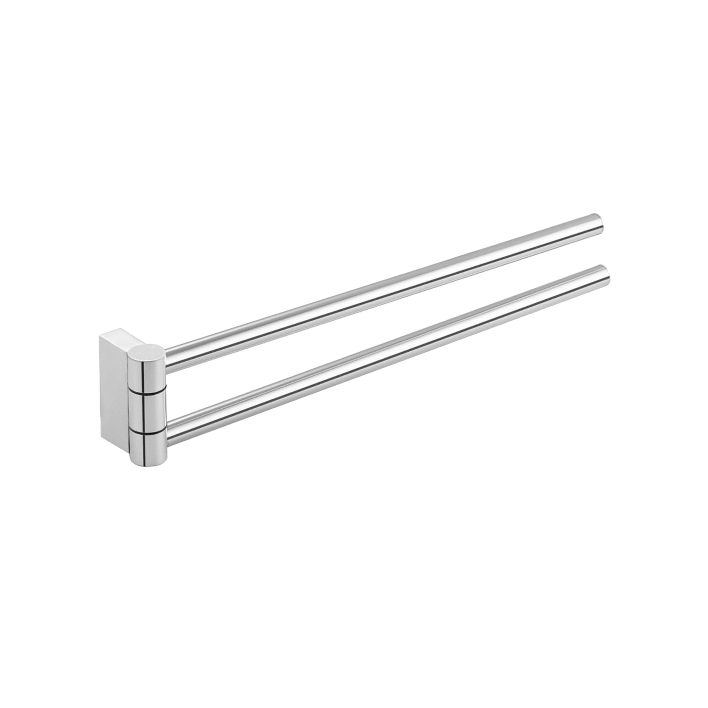 Nixie porte-serviettes rotatif double 40 cm chromé 407x52x73 mm