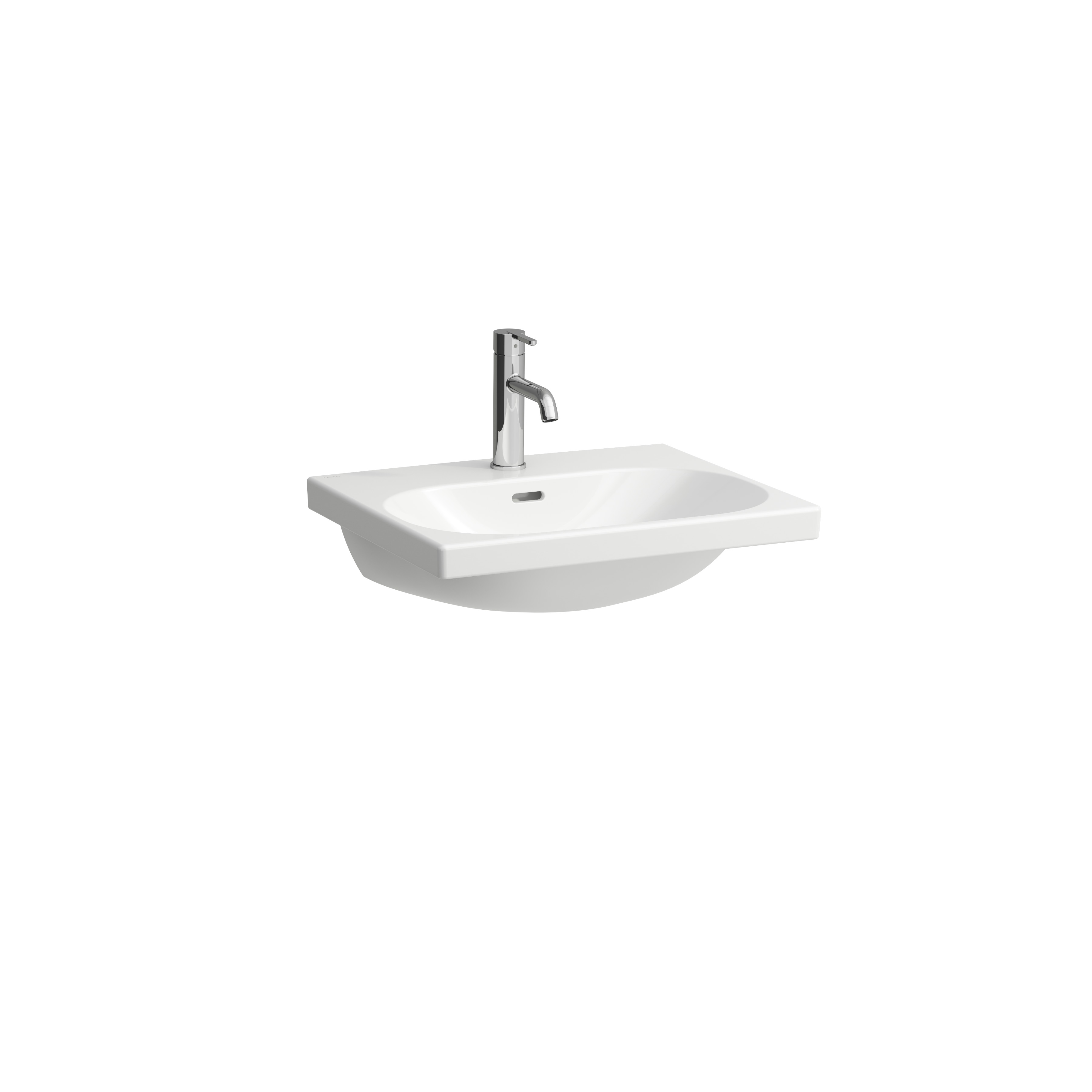 Lua lavabo mural ou à poser sur meuble non percé 550x460x180mm blanc avec lcc Lua lavabo mural ou à poser sur meuble non percé 550x460x180mm blanc avec lcc