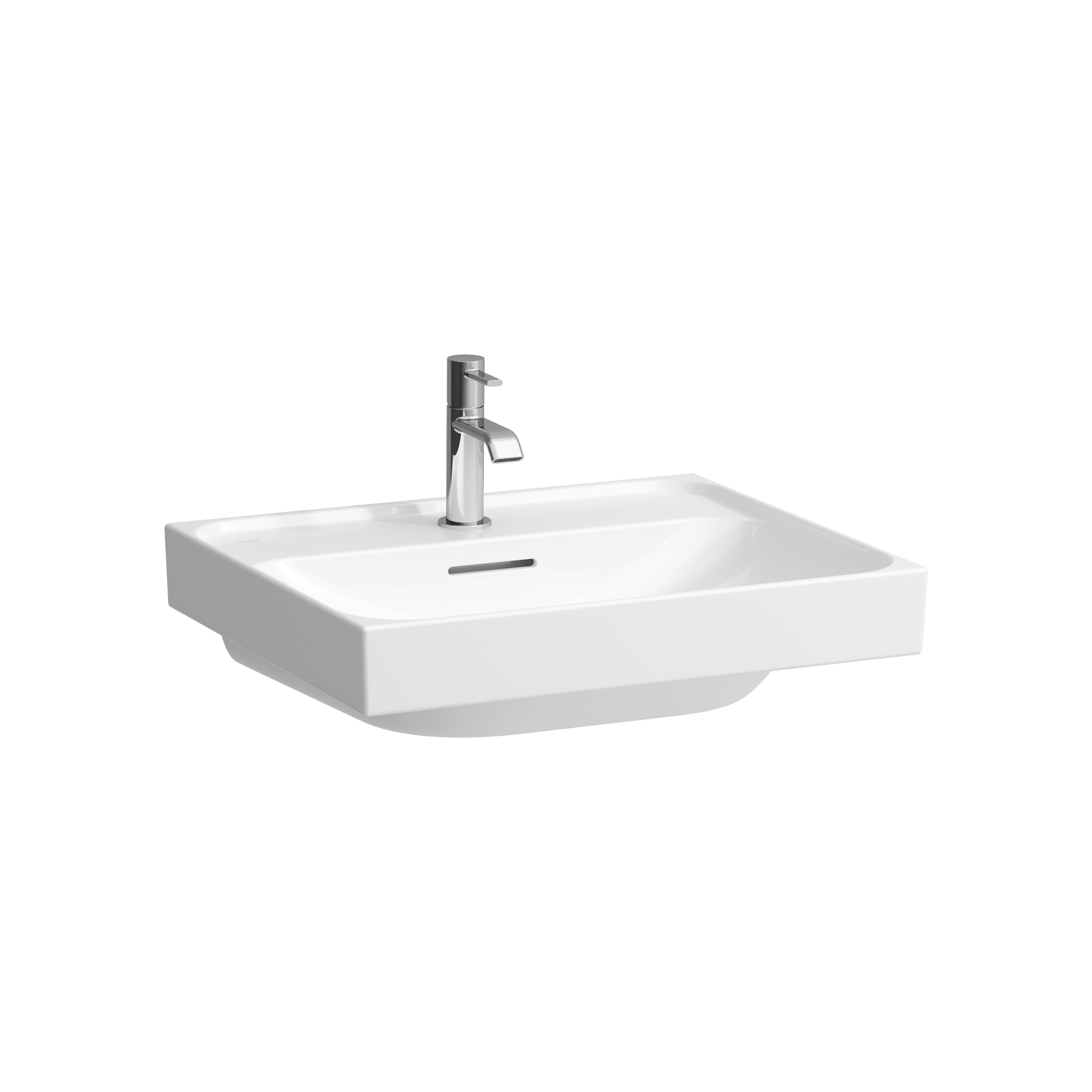 Meda lavabo à poser sur plan face inférieure meulée blanc lcc 550x460x80 m