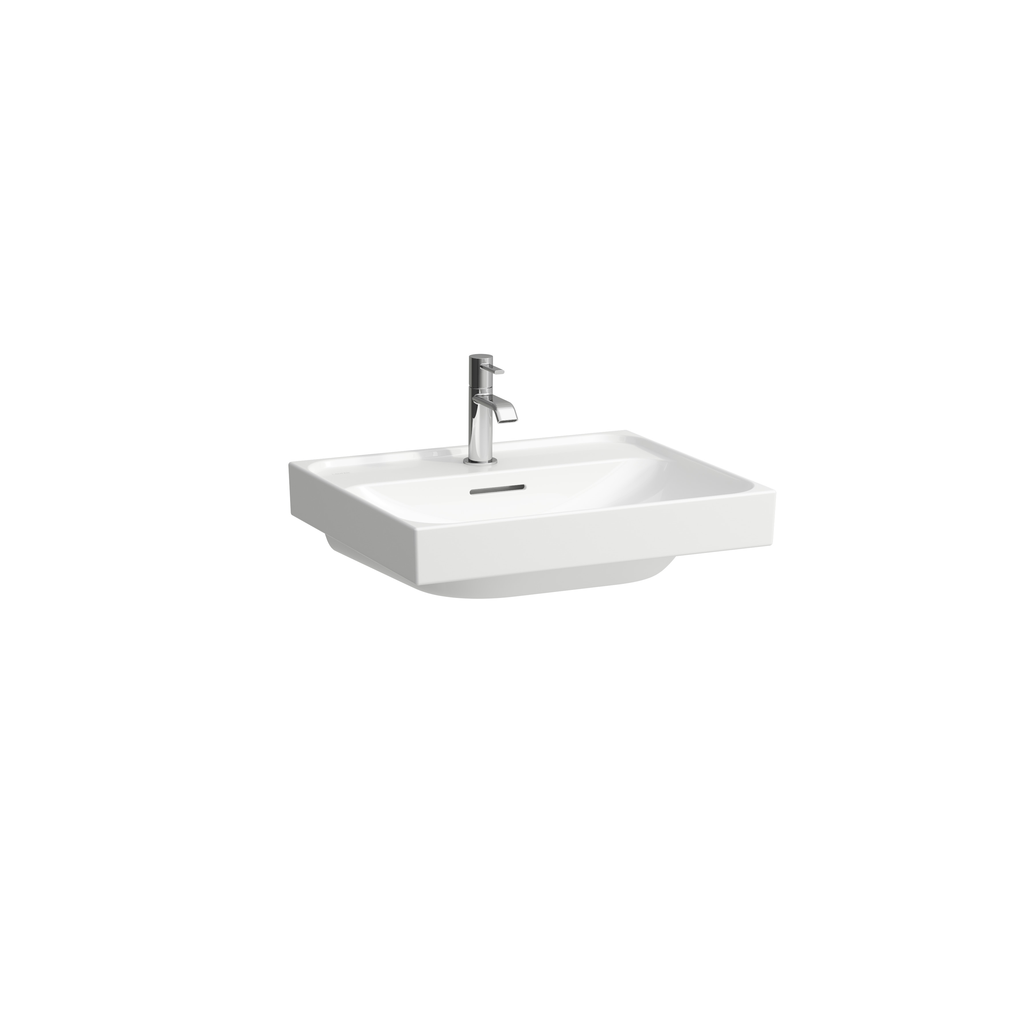 Meda lavabo mural ou à poser sur meuble blanc mat 550x460x80 mm Meda lavabo mural ou à poser sur meuble blanc mat 550x460x80 mm