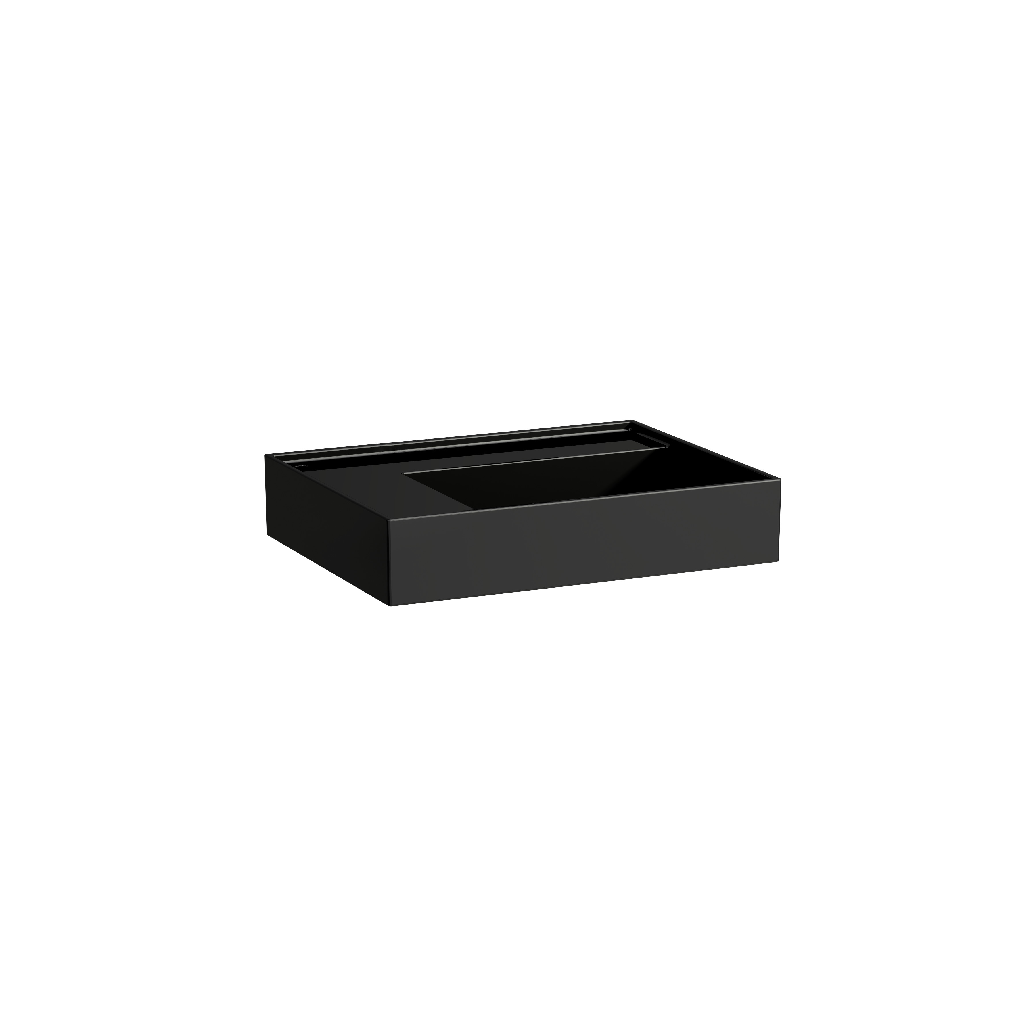 Lavabo asymétrique gauche kartell 60x46 noir br Lavabo asymétrique gauche kartell 60x46 noir br