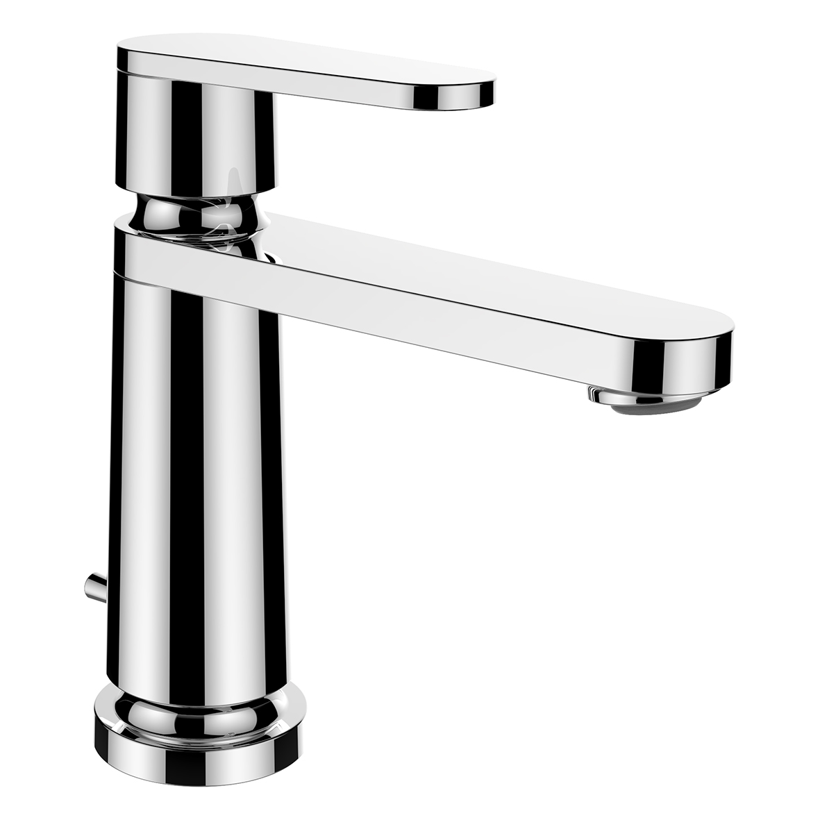 The new classic mitigeur de lavabo monotrou bec fixe 130mm avec vidage chro