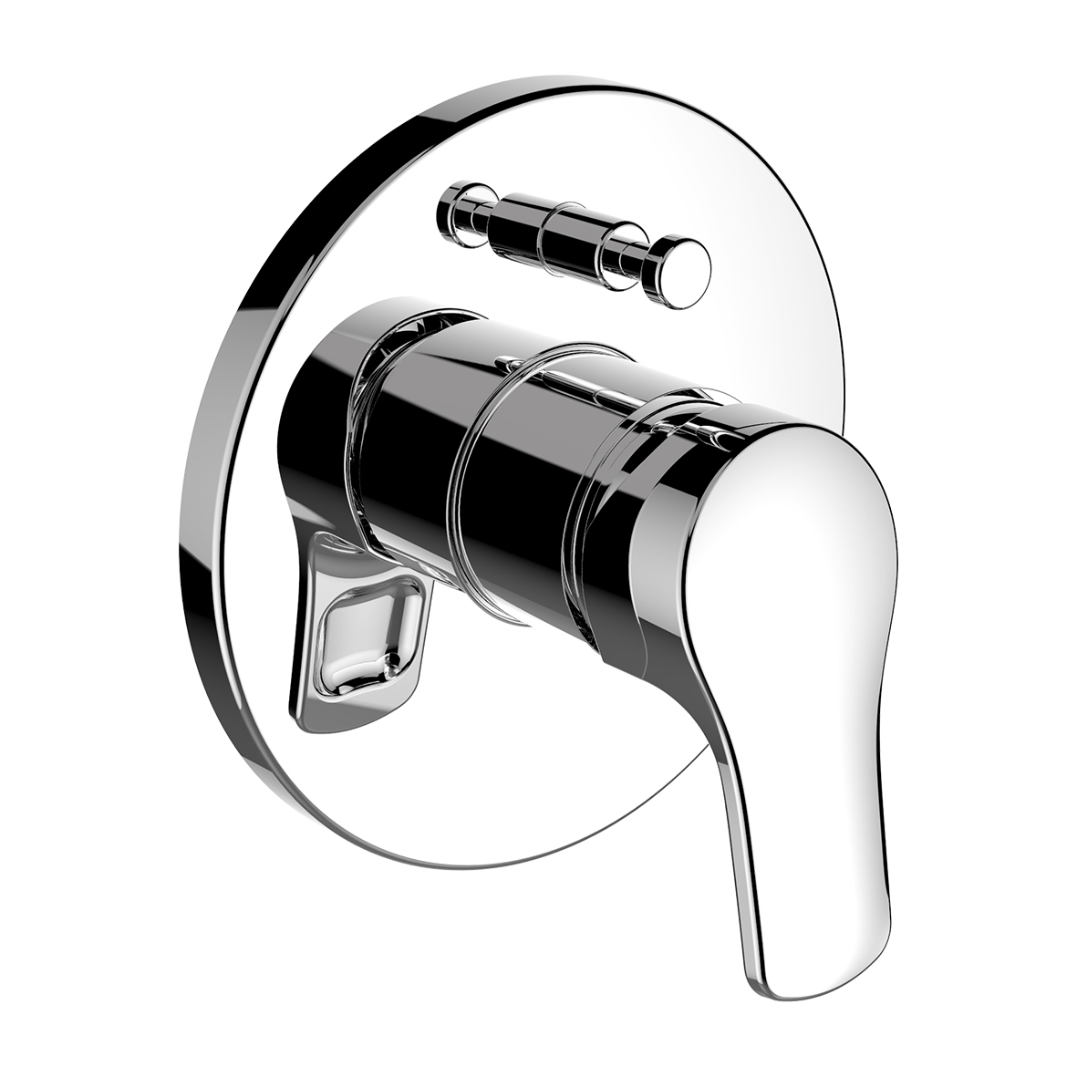 Citypro mitigeur bain-douche encastré pour simibox avec inverseur chromé