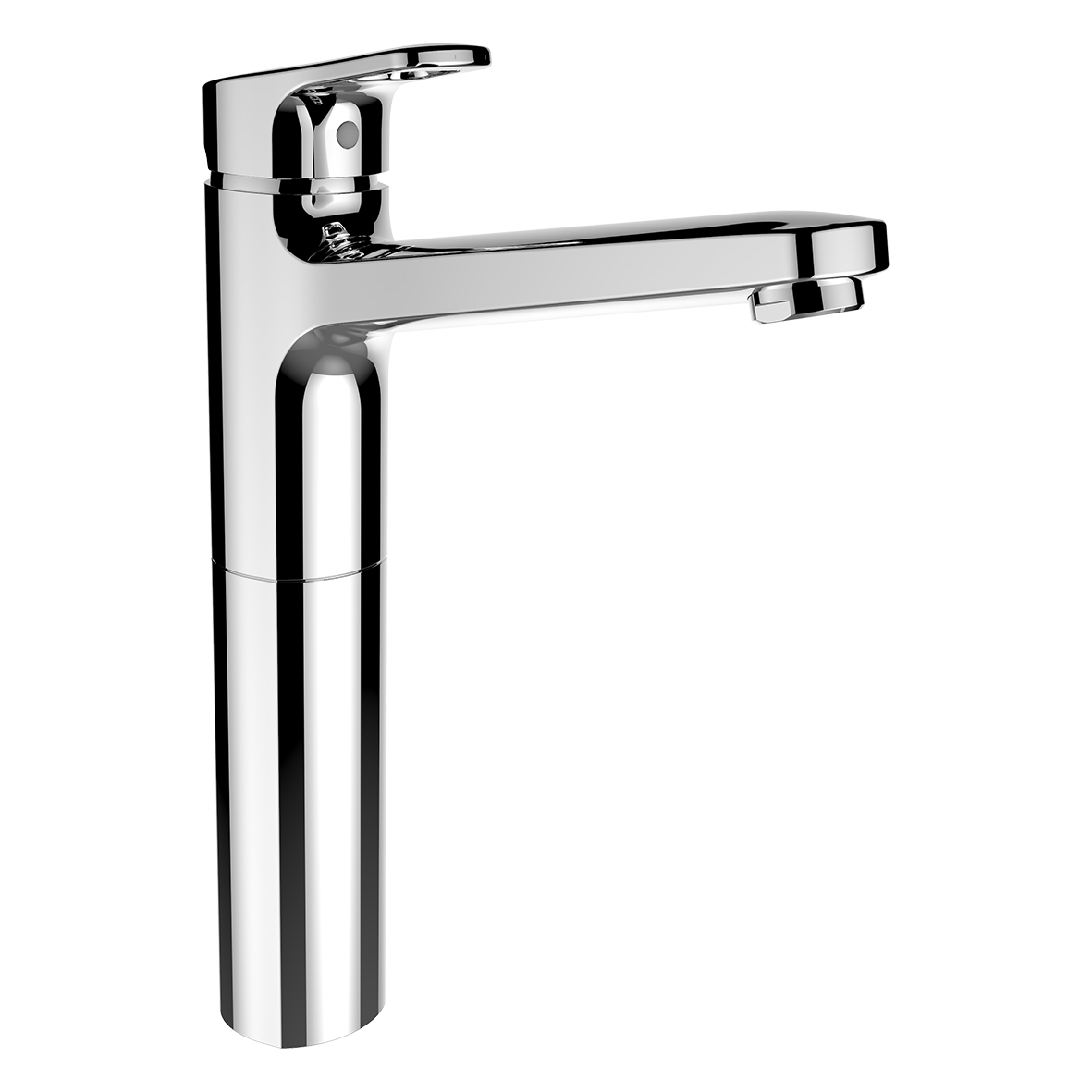 Citypro mitigeur de lavabo rehaussé bec 190mm sans vidage chromé