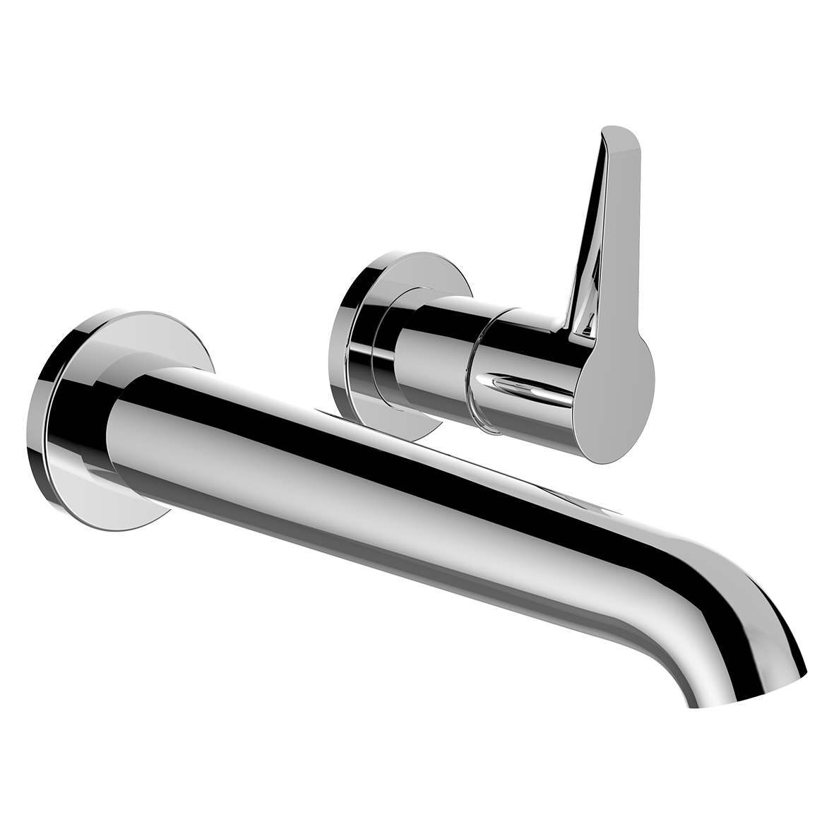 Pure mitigeur de lavabo encastré pour simibox 2-point bec fixe180mm chromé