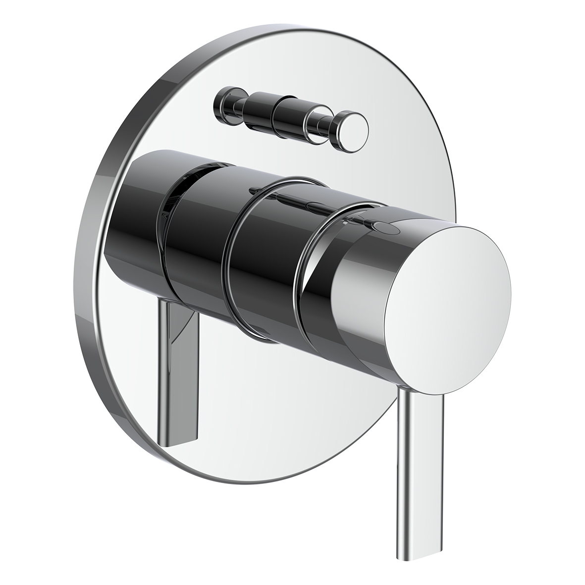 Meda mit bain-douche à enc avec simibox avec inverseur clapet ar chromé
