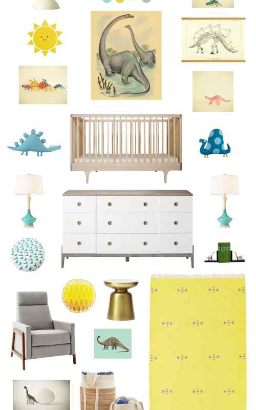 dinosaur inspired baby room