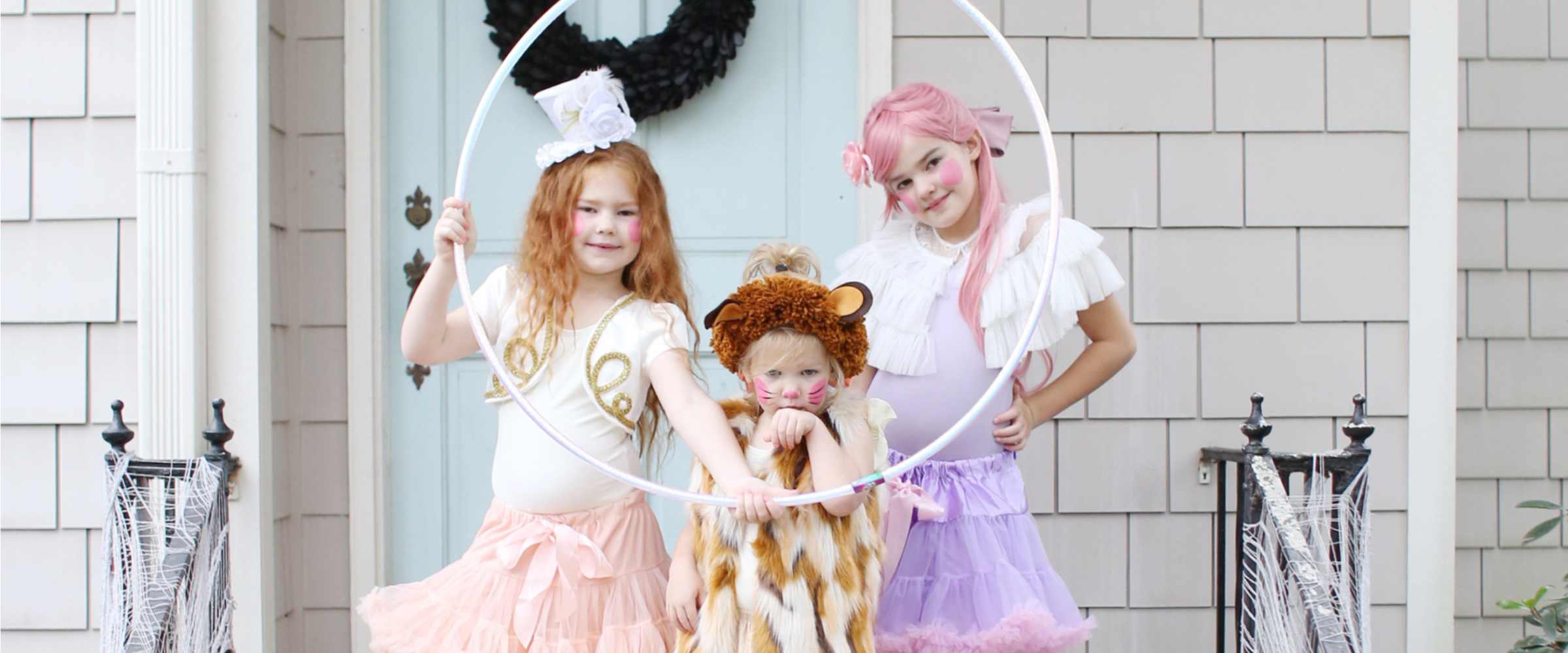 Easy Circus Costumes for Halloween - Lion Tamer, Lion, and Trapeze Artist