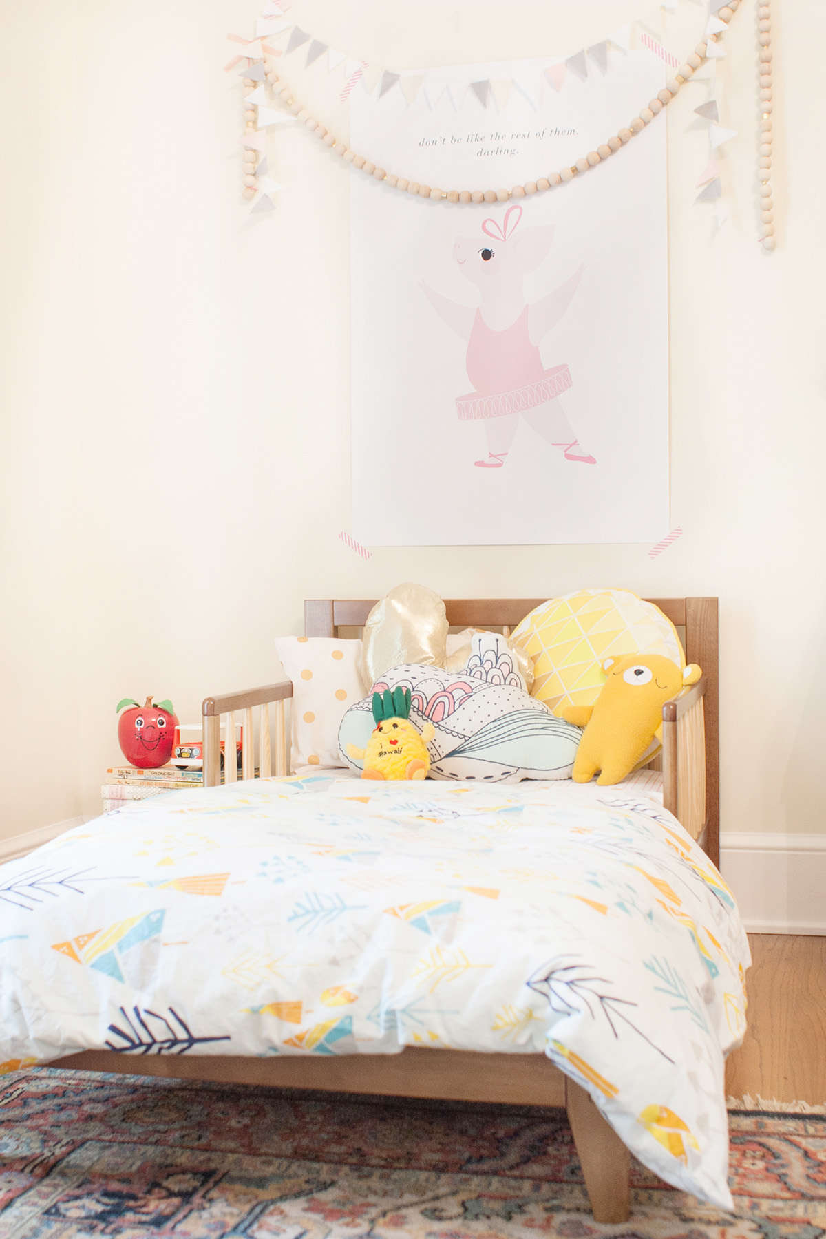 a toddler bed at the grandparents' Lay Baby Lay Lay Baby Lay