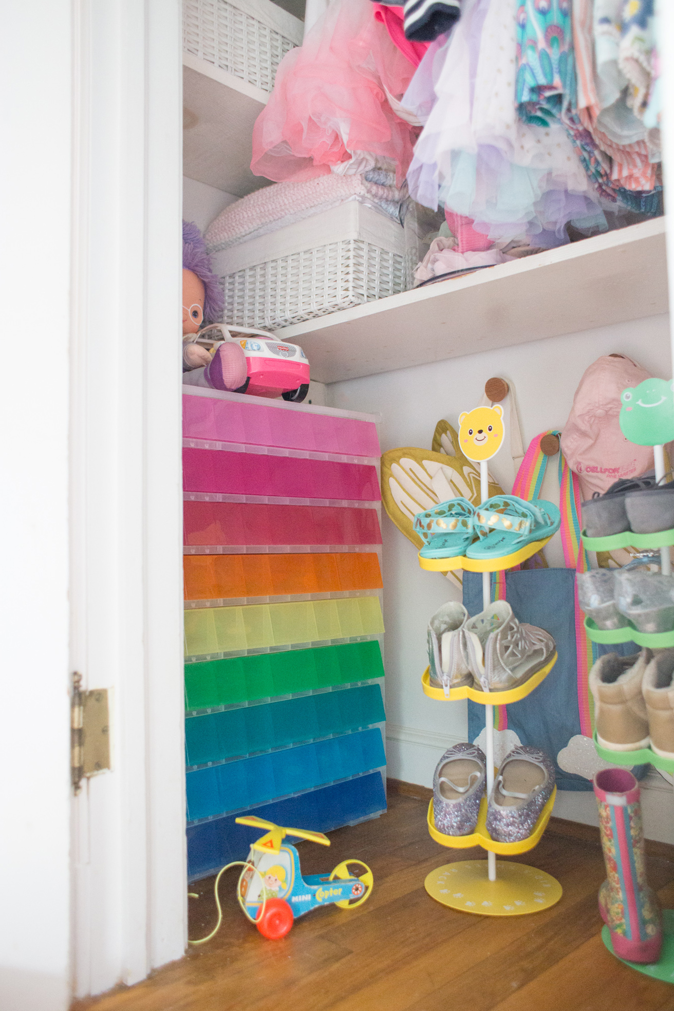 Kids Closet Organizer  How we organize a shared closet - Lemon Thistle