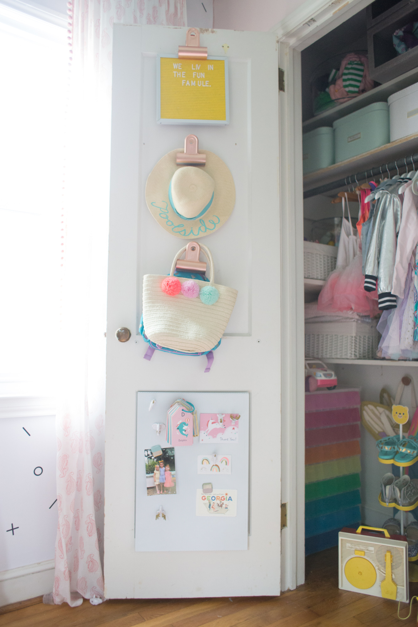 Kids Closet Organizer  How we organize a shared closet - Lemon Thistle