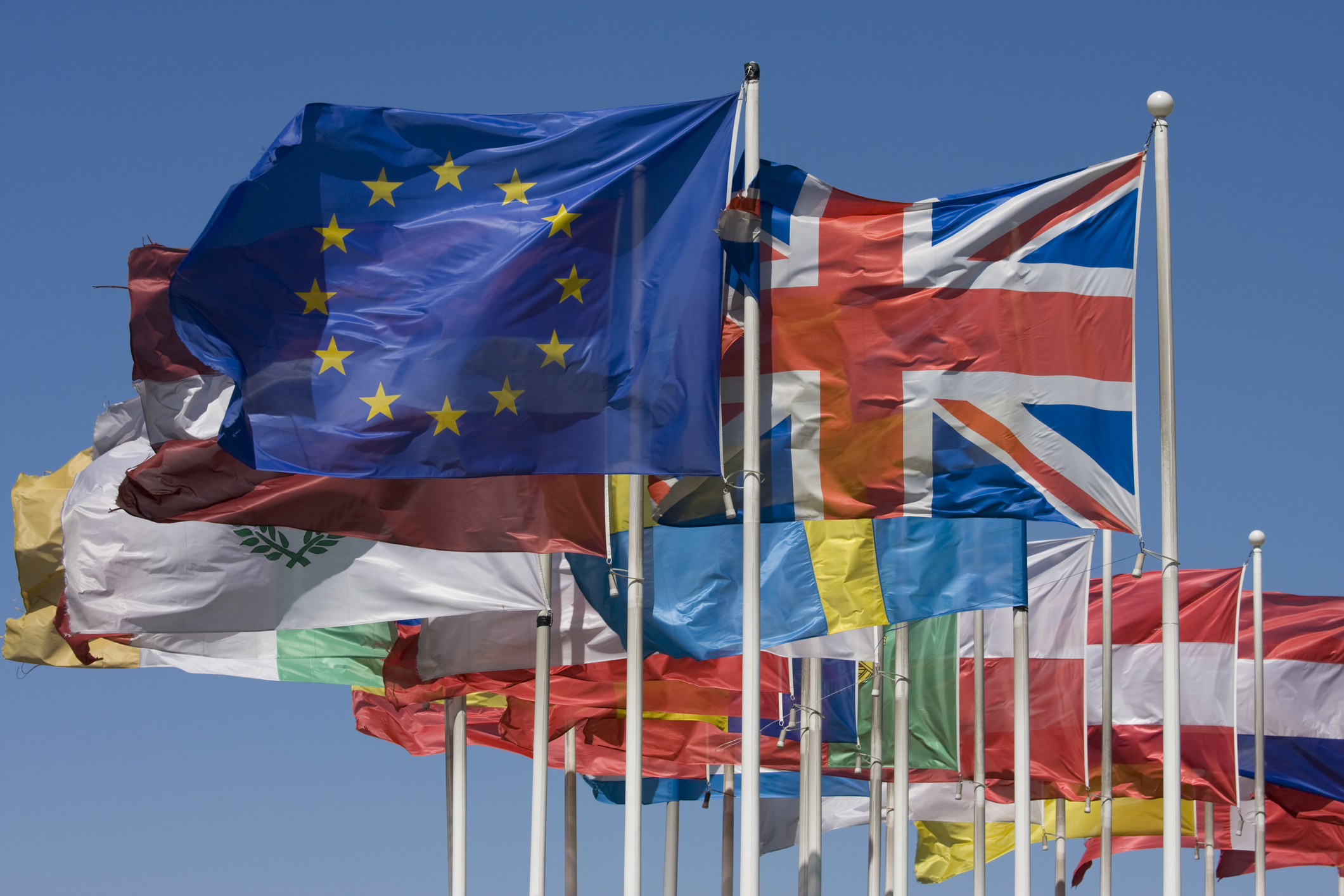 EU country flags EU authorities join forces against Volkswagen