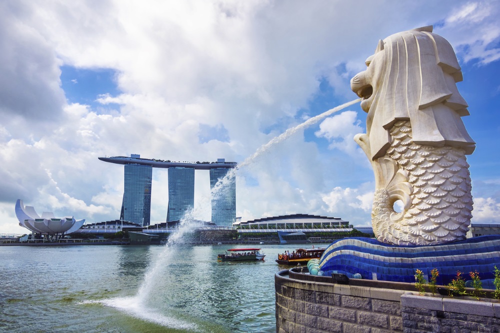 View of Singapore from its famous Merlion landmark Can Singapore’s new regime help tackle Asia’s looming wall of debt?