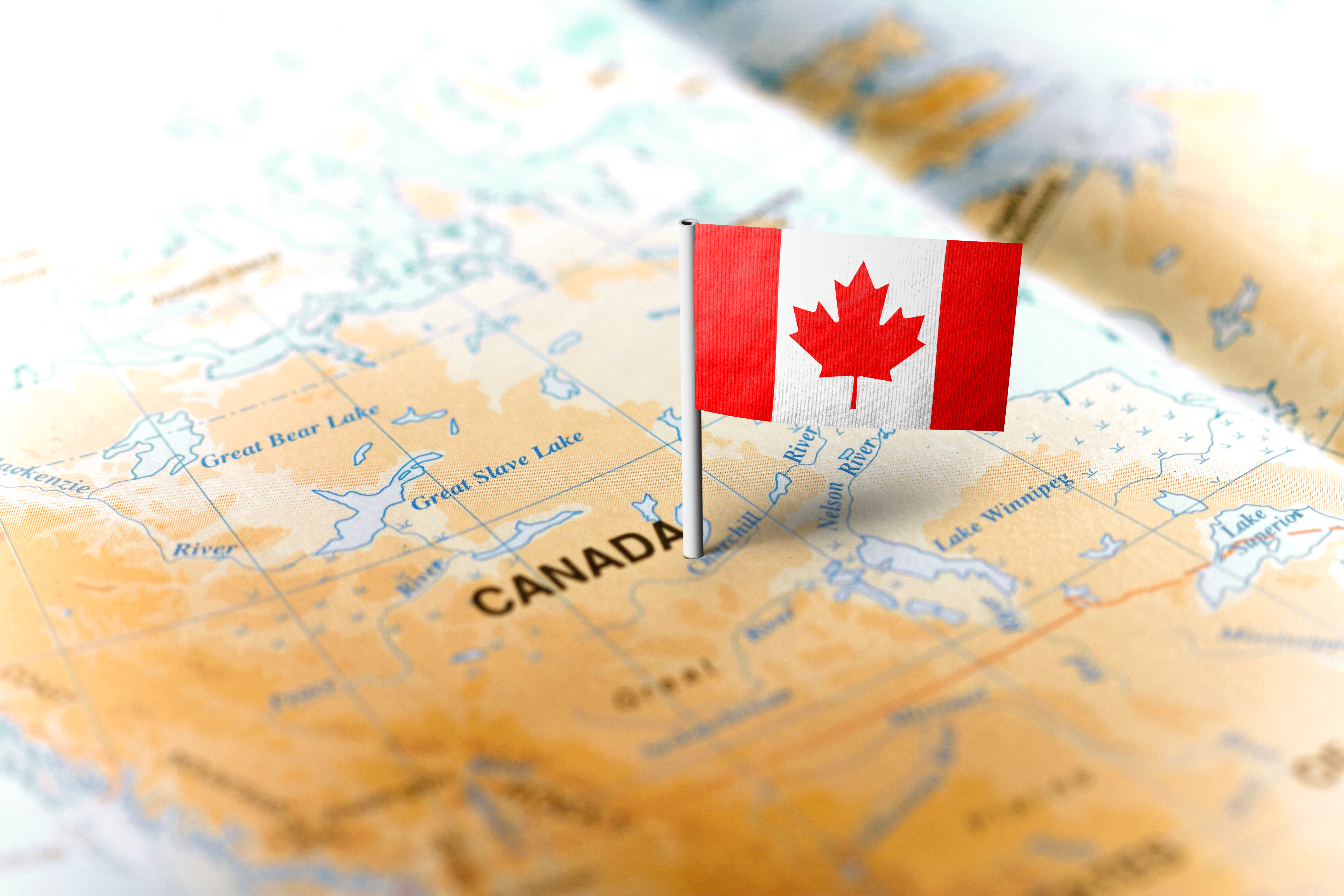 Canada map flag Canada's investigations bar