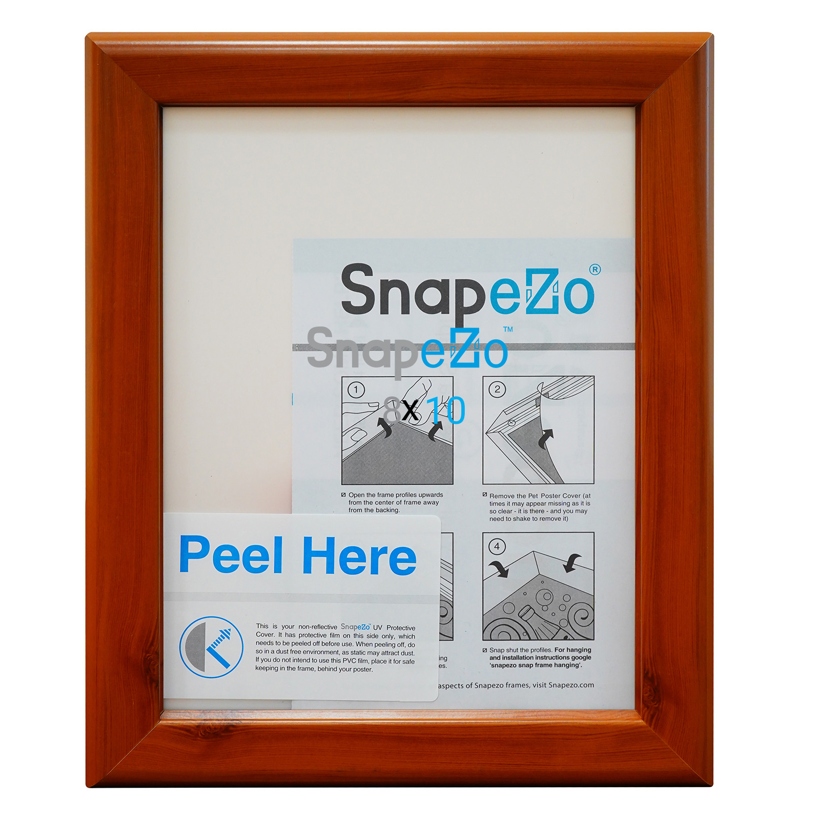 SnapeZo® Wood 8x10 Photo Frame - 1" Profile - Picture 4 of 5