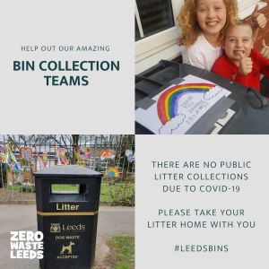 social media card thanking people for taking their litter home
