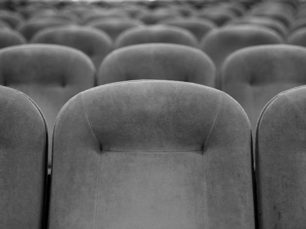 Rows of seats in the main auditorium.