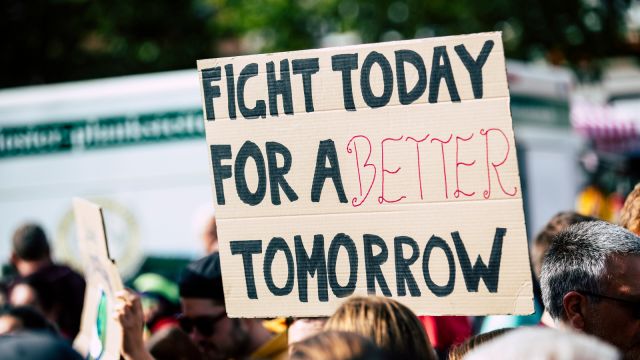 Fight today for a better tomorrow Photo by Markus Spiske temporausch.com