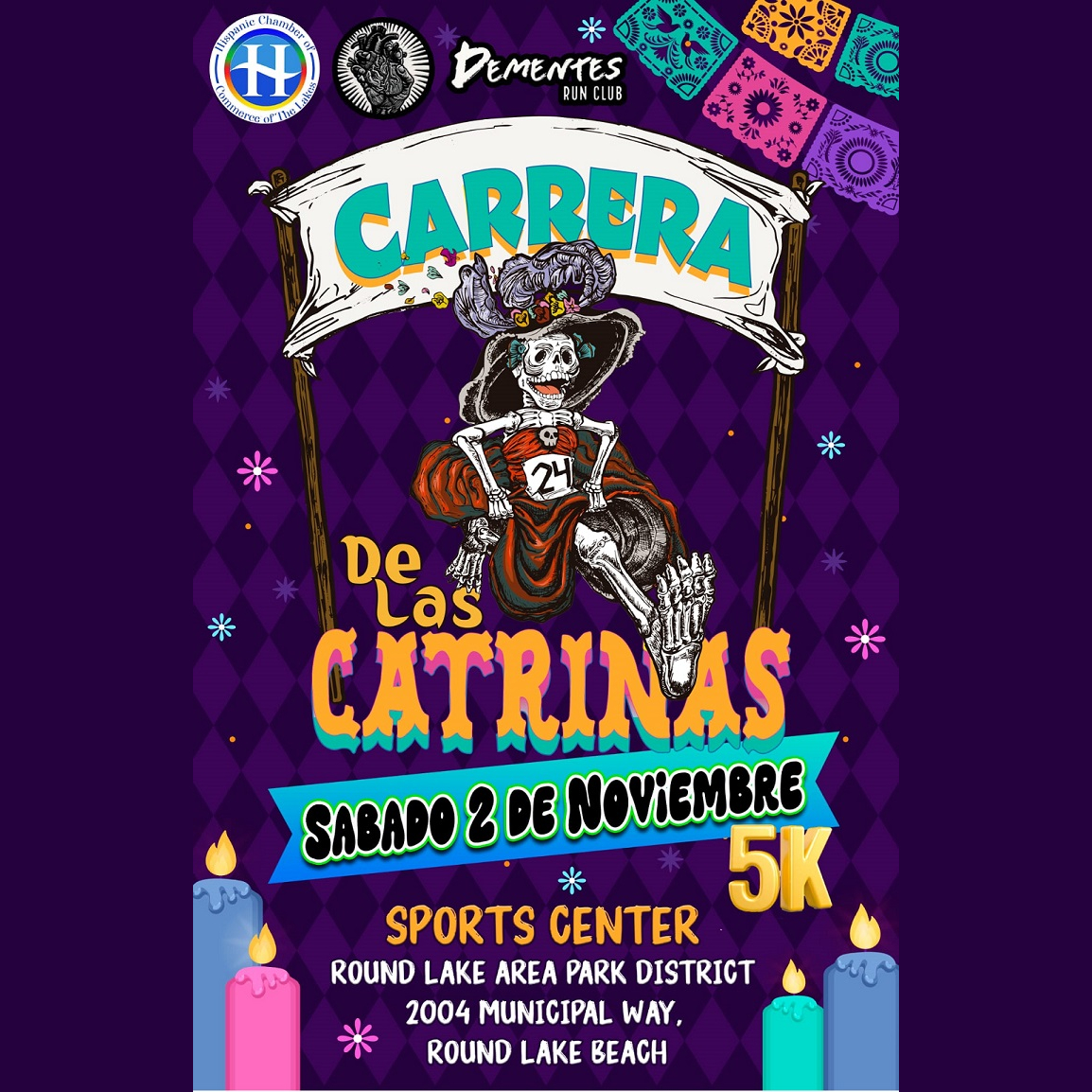 La Carrera de Las Catrinas Running in Round Lake Beach — Let’s Do This