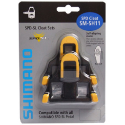 Shimano SM-SH11 SPD-SL Yellow Cleat Set With Hardware: 6 Degree Float