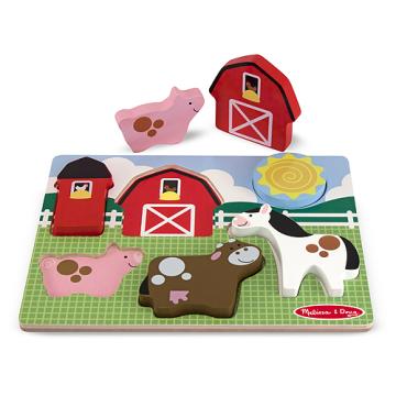 M&D Chunky Scene Puzzle- Barnyard