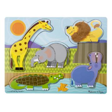 M&D Touch & Feel Puzzle- Zoo