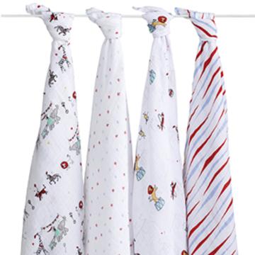 a+a Vintage Circus Swaddle Blankets