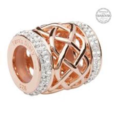 Bead: SS SW Rose Gld LG Wve Crystal