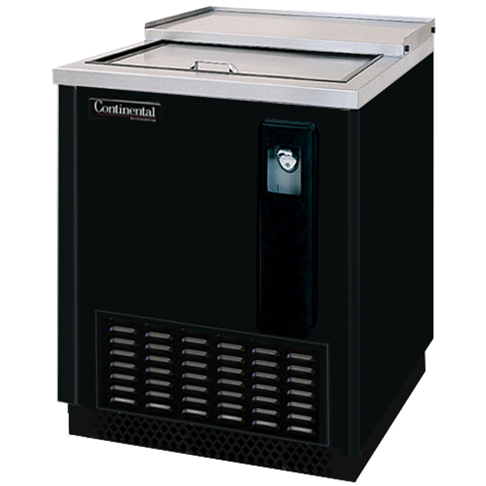 Continental Refrigerator CBC24 24 Black Horizontal Bottle Cooler