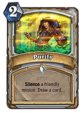 hearthstone purify card priest