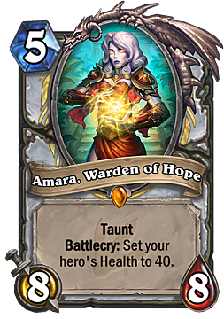 hearthstone, taunt, amara, warden of hope