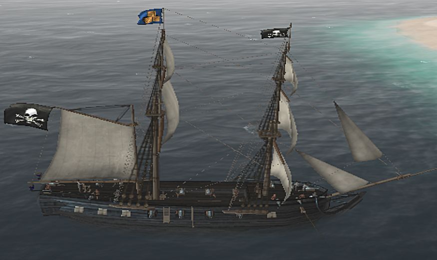 pirate caribbean hunt ship mod
