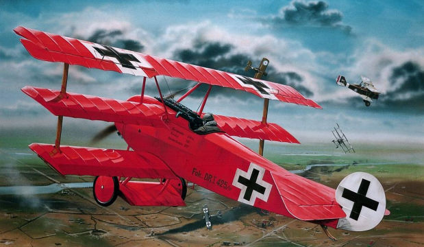 The Red Baron's Bi-plane