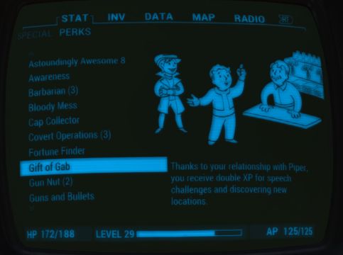 experience fallout 4 perk chart
