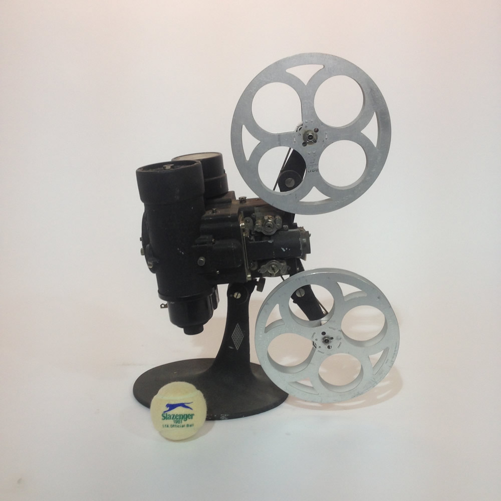 Black Vintage Bell & Howell 16mm Film Projector LONDON PROP HIRE