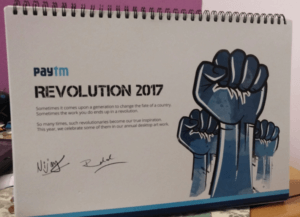 paytm revolution calendar 2017
