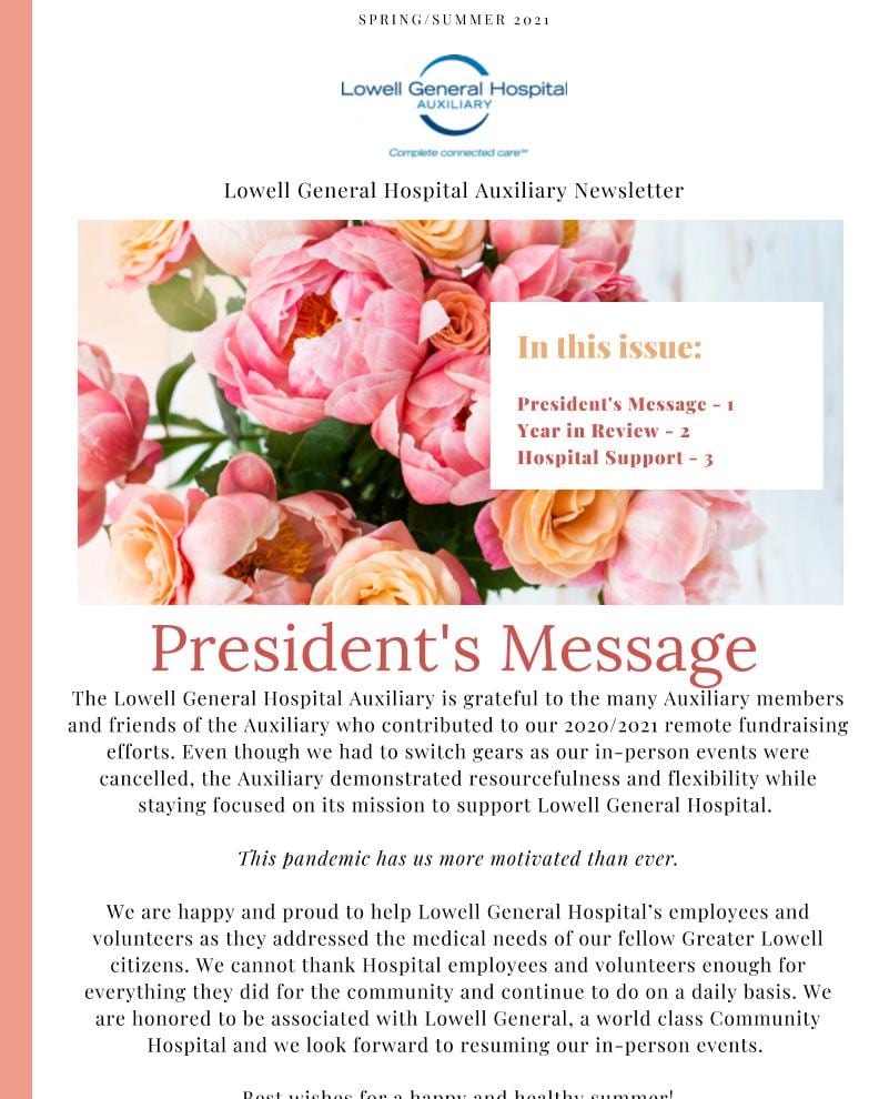 Spring/Summer 2021 Auxiliary Newsletter