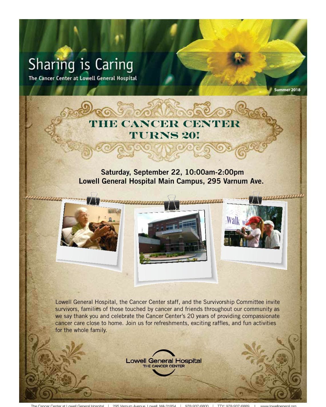 Cancer Center Community Newsletter Summer 2018