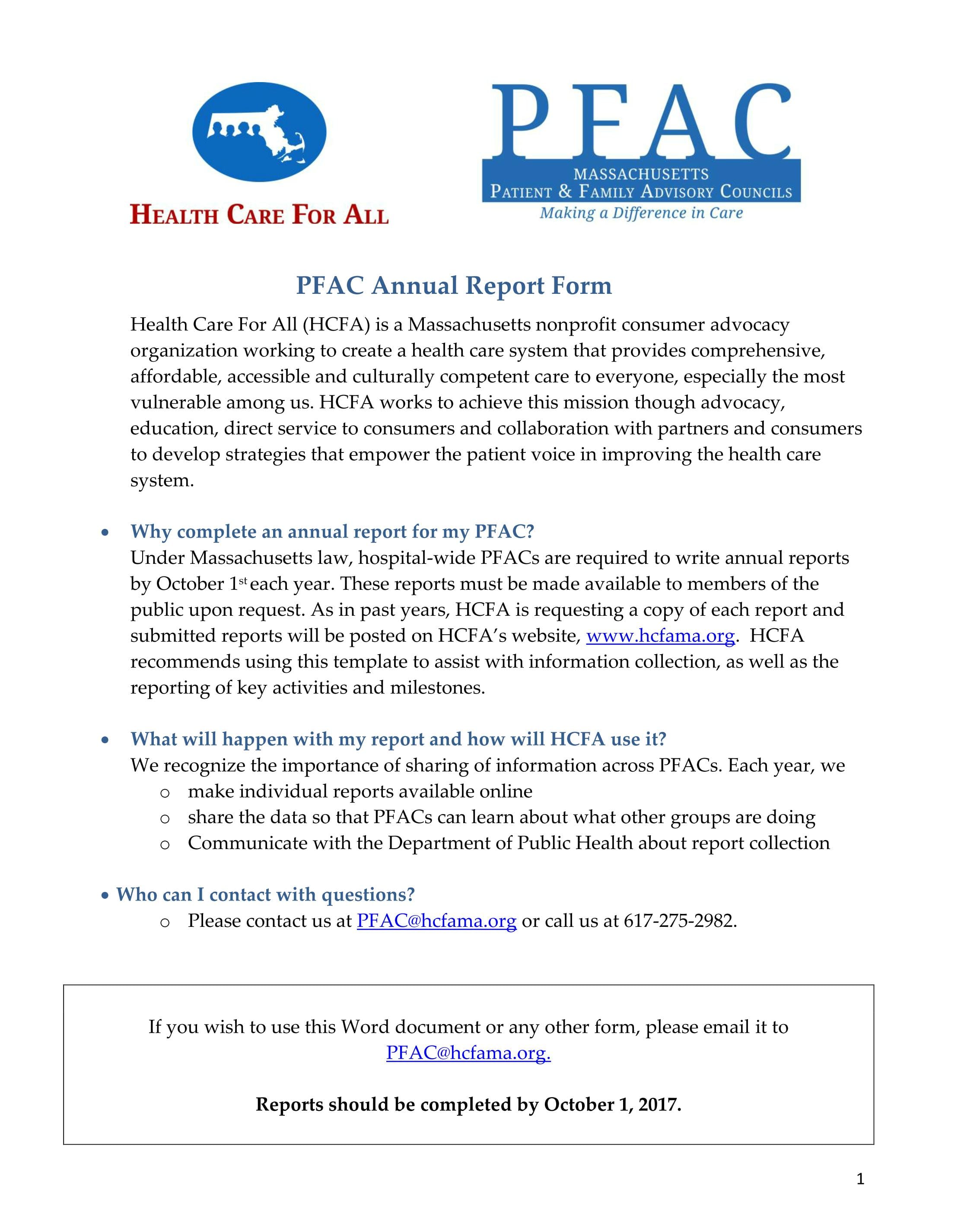 PFAC Annual Report 2017