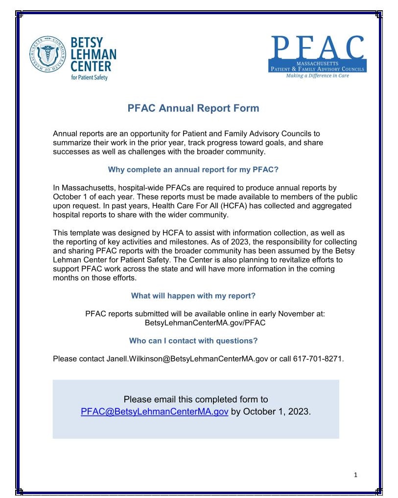 PFAC Annual Report 2023