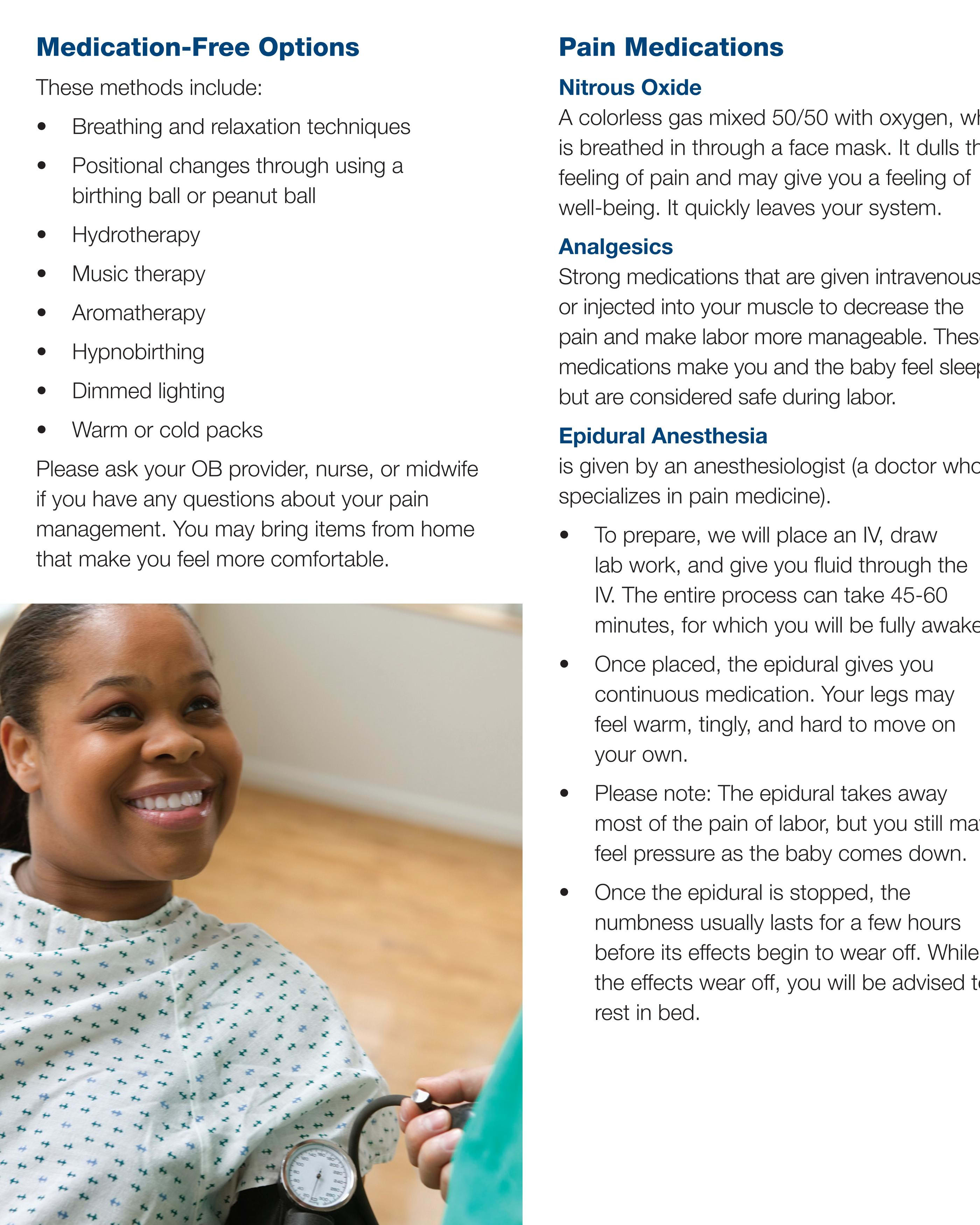 Induction and Labor Pain Management