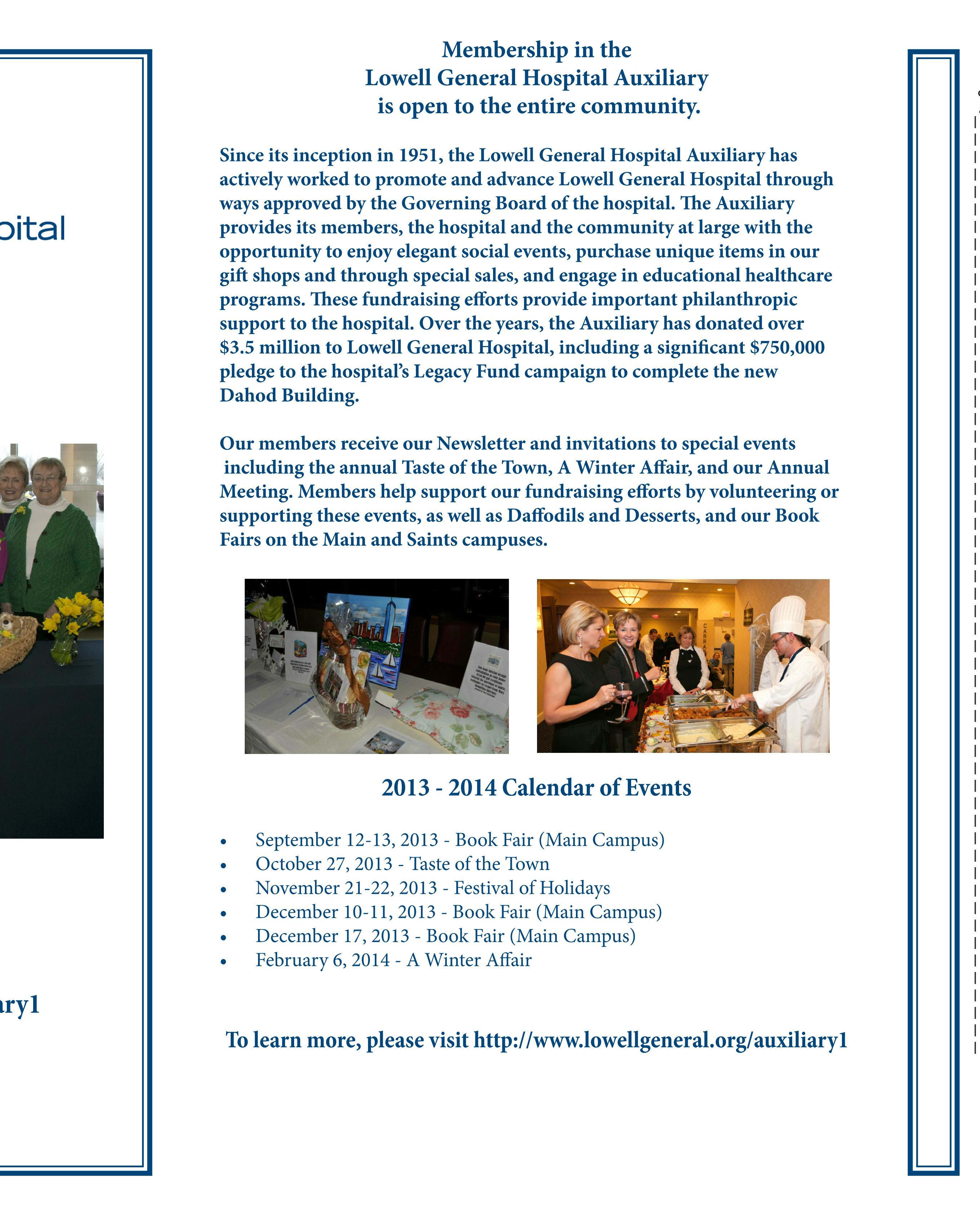 2013 Auxiliary brochure