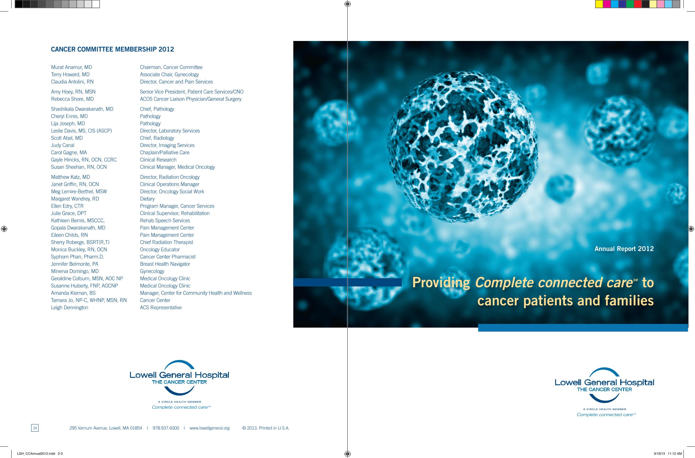 Cancer Center Annual Report 2012