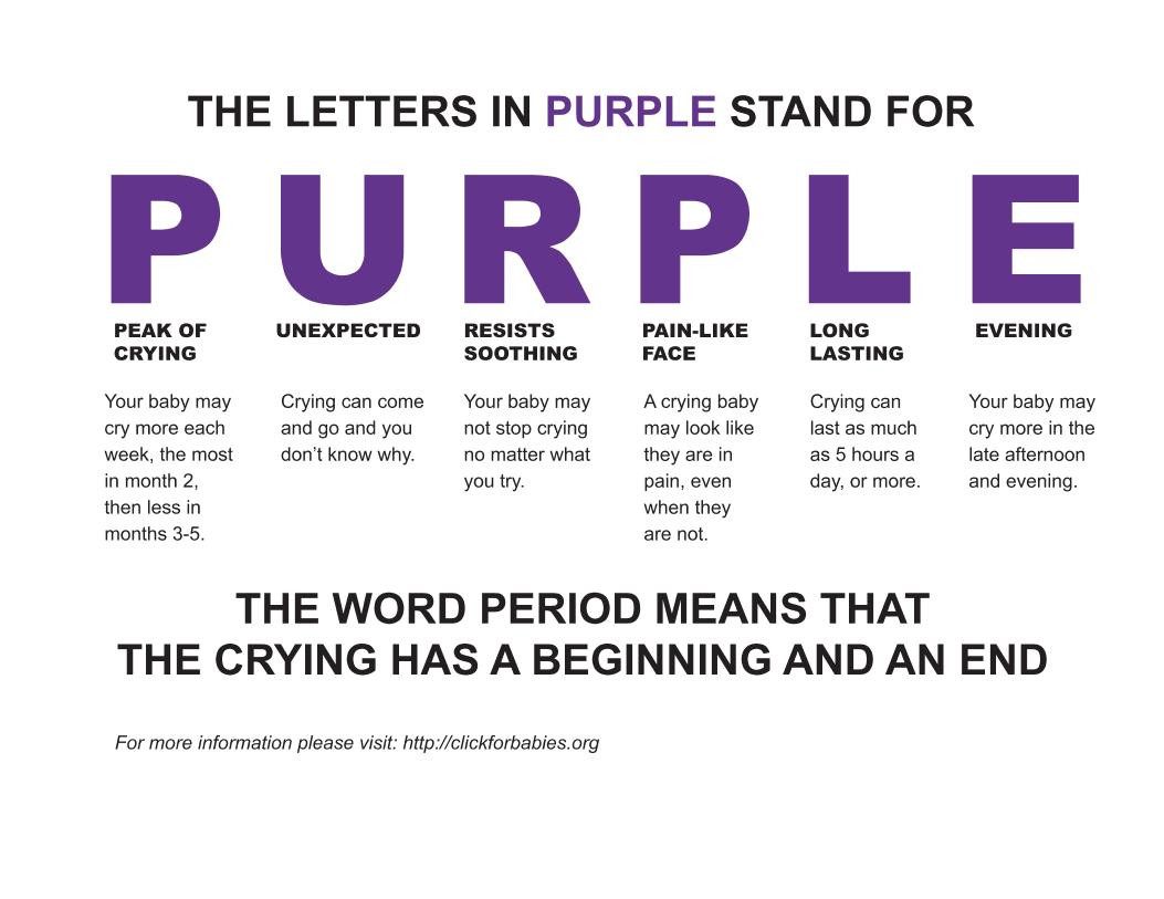 Period of Purple Crying flyer
