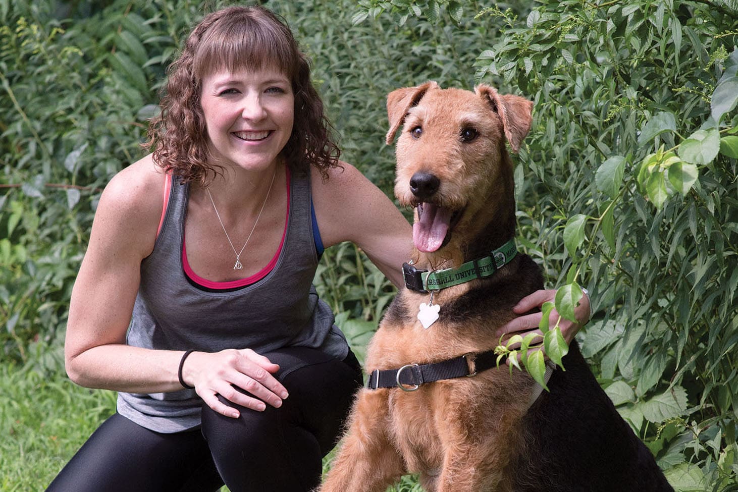 Erin Bradley and dog