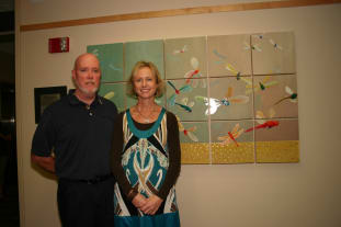 Kevin Campbell and artist Suzanne Keith Loechl