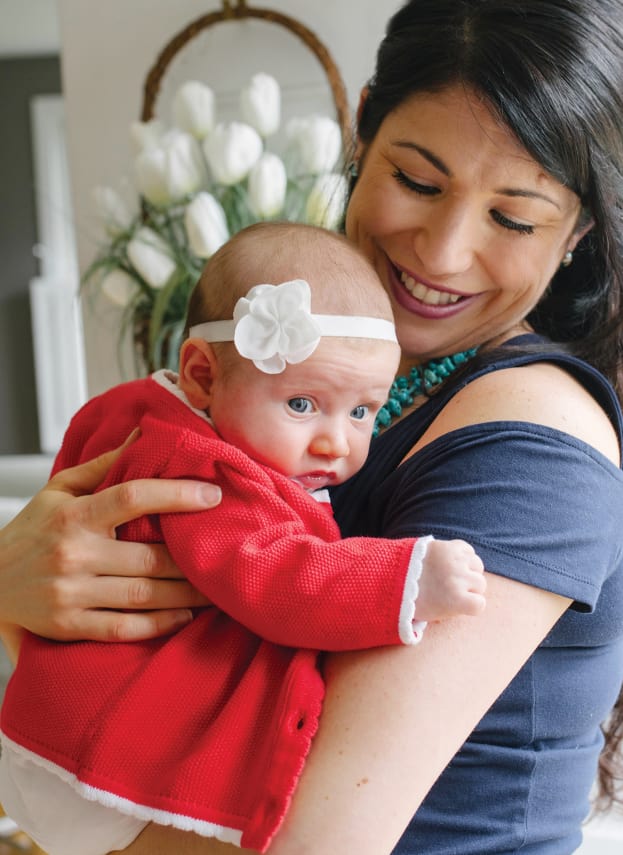 Elizabeth Boyle and baby